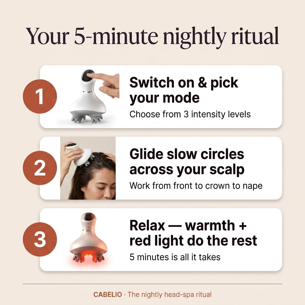 Cabelio Electric Scalp Massager